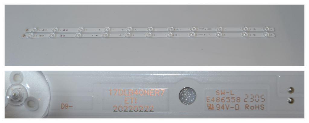 LB/40INC/VES/TFK LED BACKLAIHT,17DLB40NER7,30113789,2x11 diod ,745mm