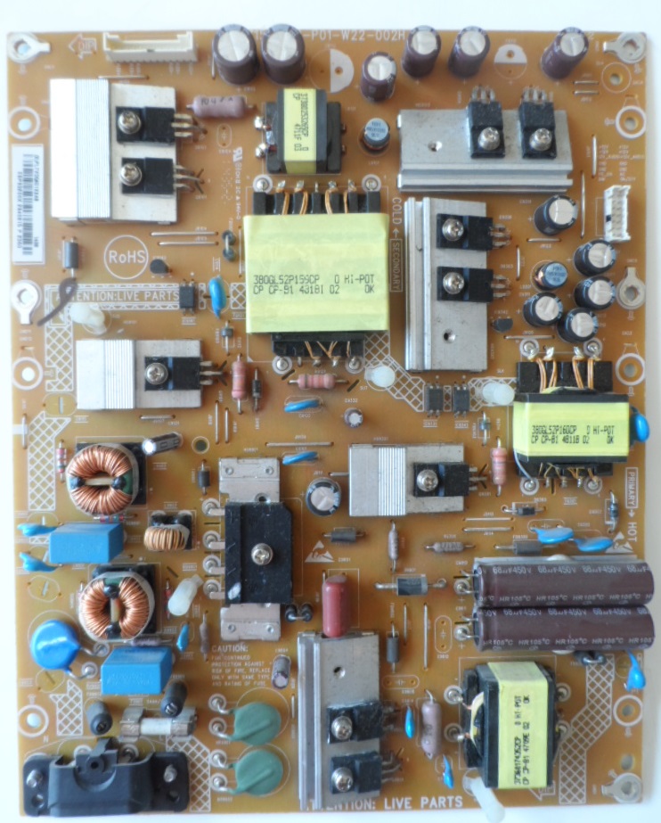 PB/42INC/PH/42PFK6109 POWER BOARD ,715G6169-P01-W22-002H, 