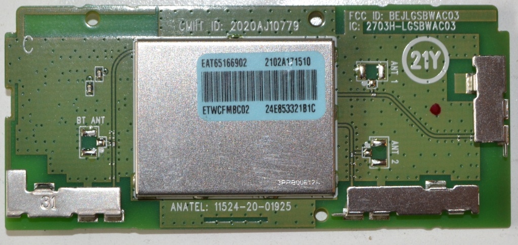 WI-FI/LG/LGSBWAC03 WI-FI MODULE  ,LGSBWAC03 ,EAT65166902,