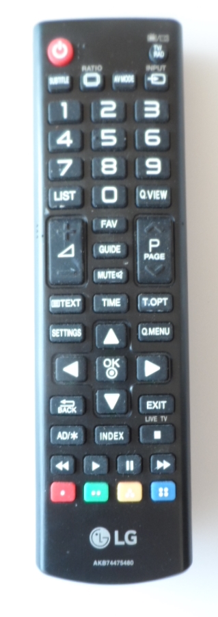 RC/LG/AKB74475480/1 ORIGINAL REMOTE CONTROL, AKB74475480, for LG LED TV 