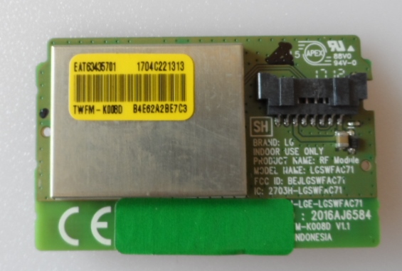 WI-FI/LG/TWFM-K008D/43LJ624 WI-FI MODULE  ,TWFM-K008D, EAT763435701,