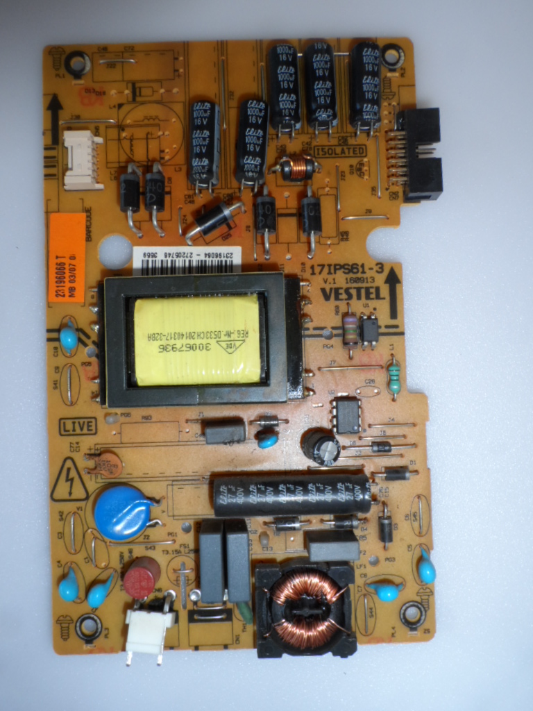 17IPS61-3/24INC/CROWN POWER BOARD ,17IPS61-3,160913,