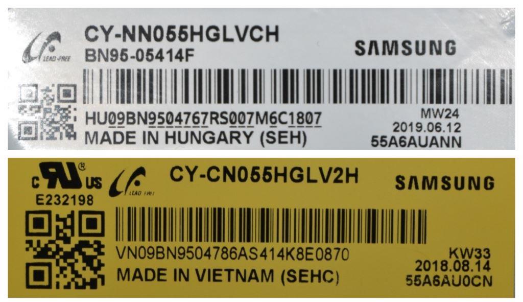 LB/55INC/SAM/55NU7093 LED BACKLAIHT,LM41-00613A,L1_NU7.1/7.3 E5_CDM_S20(2) R1.2_S1C_100,BN96-45913A,