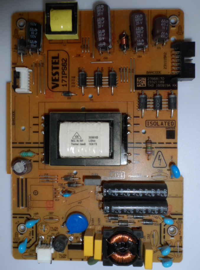 17IPS62/32INC/JVC/4 POWER BOARD ,17IPS62, for 32 inc DISPLAY ,27668170,23321189,