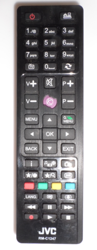 RC/JVC/RM-C1247  ORIGINAL  REMOTE CONTROL ,RM-C1247, for JVC LED TV 