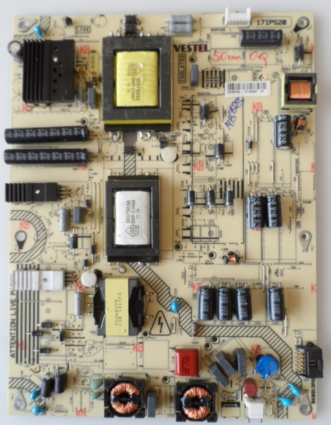 17IPS20/50INC/VES/MB82 POWER BOARD ,17IPS20 ,for 50 inc DISPLAY ,23184790, 27190433,060913R6,