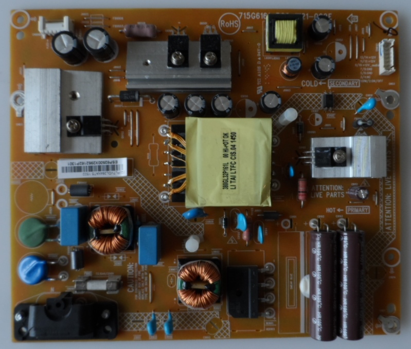 PB/32INC/PH/32PFH4309 POWER BOARD ,715G6161-P02-W21-002E, for, PHILIPS 32PFH4309/88,