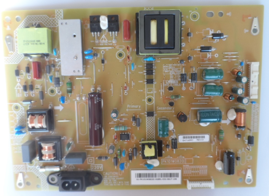 PB/UE31112C/TOSH/50L2456 POWER BOARD ,UE-3111-2C REV:A ,PK101W0820I,   for TOSHIBA 50L2456D