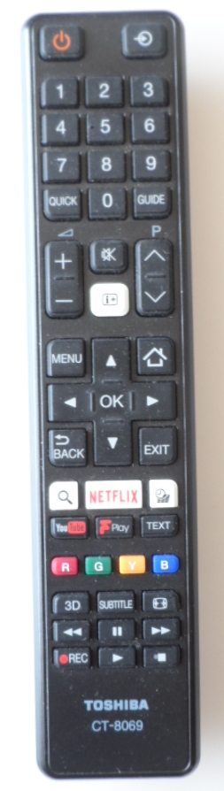 RC/TOSH/CT-8069   ORIGINAL REMOTE CONTROL ,CT-8069, for ,TOSHIBA LED TV,