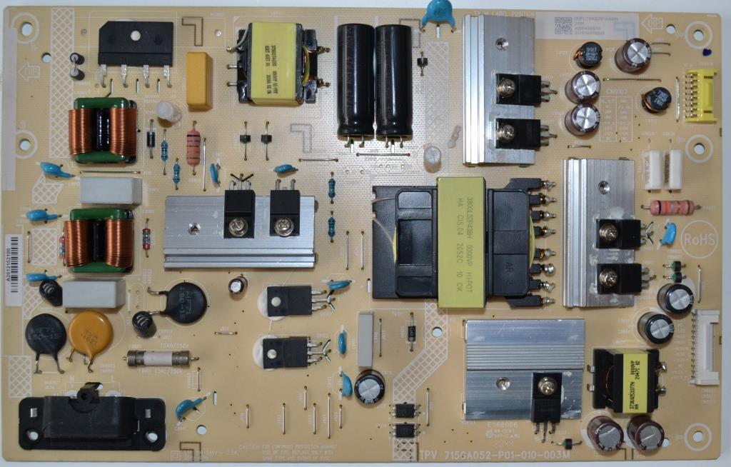 PB/43INC/PH/43PUS7855 POWER BOARD ,715GA052-P01-000-003M, for, PHILIPS 43PUS7855/12