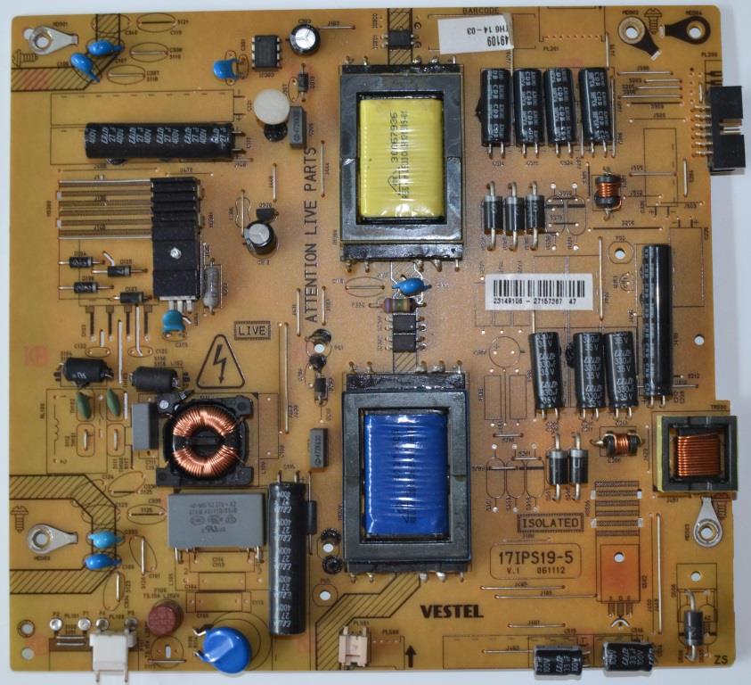 17IPS19-5/32INC/VES/NN POWER BOARD ,17IPS19-5,V.1 061112 for 32inc DISPLAY ,23149106,27157367,