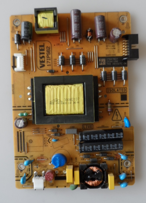 17IPS62/32INC/JVC/5 POWER BOARD ,17IPS62, for 32 inc DISPLAY ,27687807,23341166,231115R2,