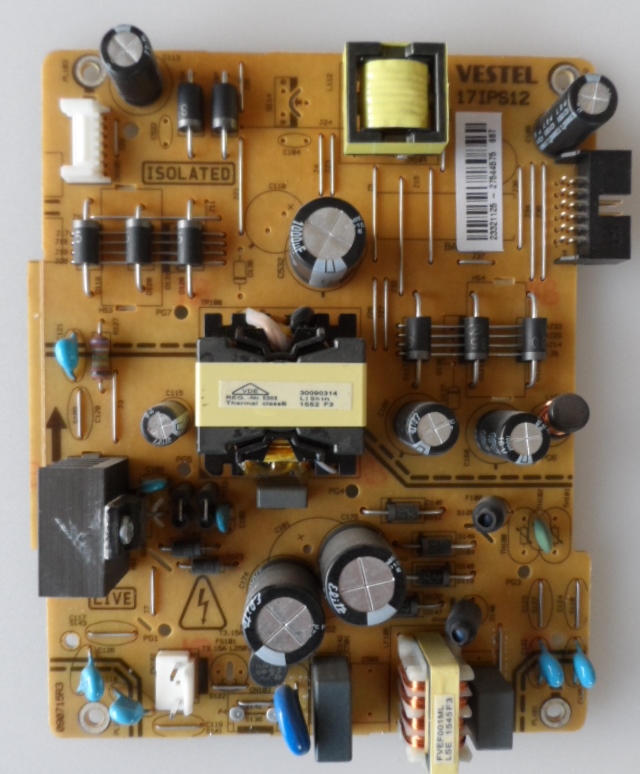 17IPS12/40INC/TFK POWER BOARD ,17IPS12, for 40inc DISPLAY , 2331125,27544575,090715R3,