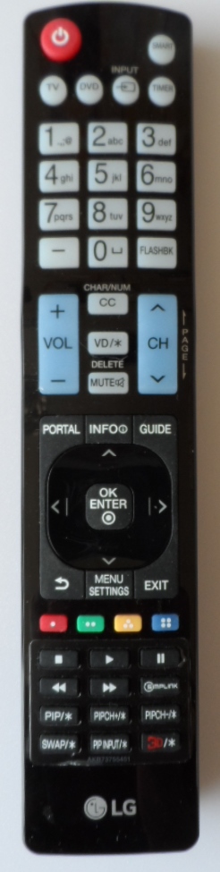 RC/LG/AKB73755451 ORIGINAL REMOTE CONTROL, AKB73755451, for LG LED TV 