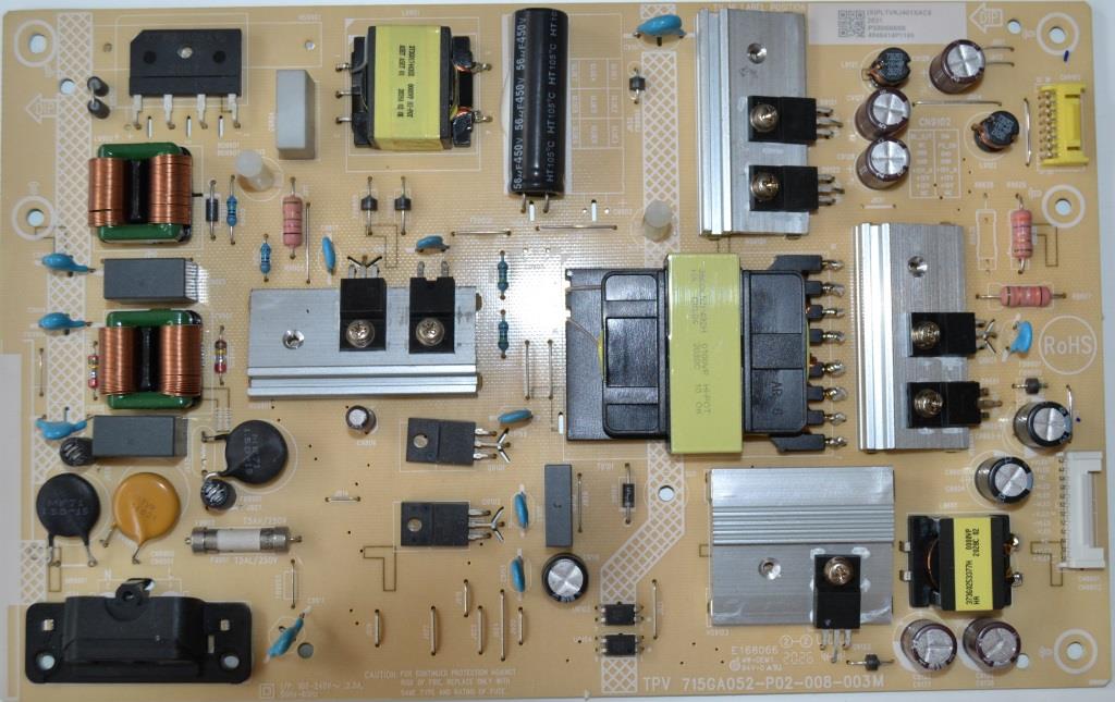 PB/58INC/PH/58PUS7505 POWER BOARD, 715GA052-P02-008-003M, for PHILIPS 58PUS7505/12