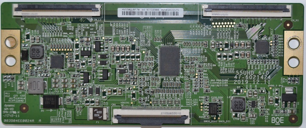 TCON/55UHD/TOSH/55UA2063 TCON BOARD ,55UHD 6+0,47-6021424,for TOSHIBA 55UA2063 DG