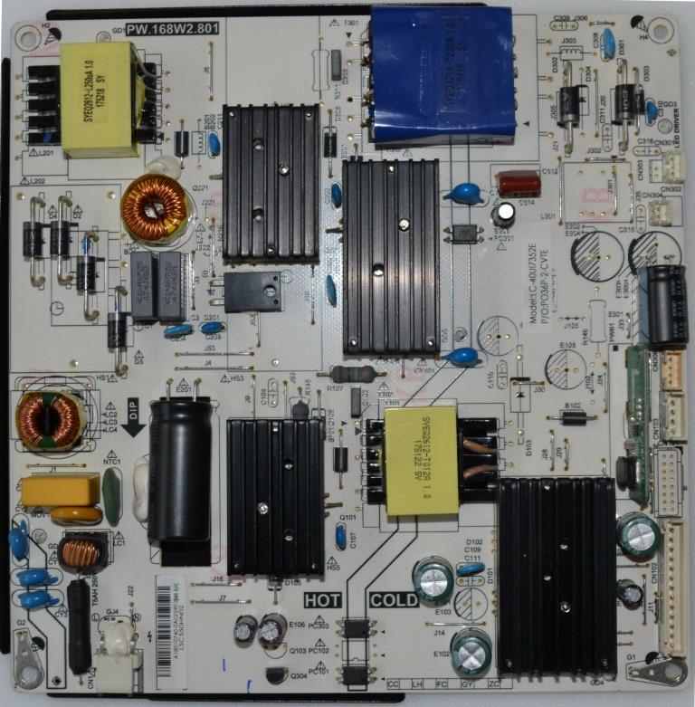 PB/PW.168W2.801/SHARP POWER BOARD ,PW.168W2.801, for 40 inc Display 