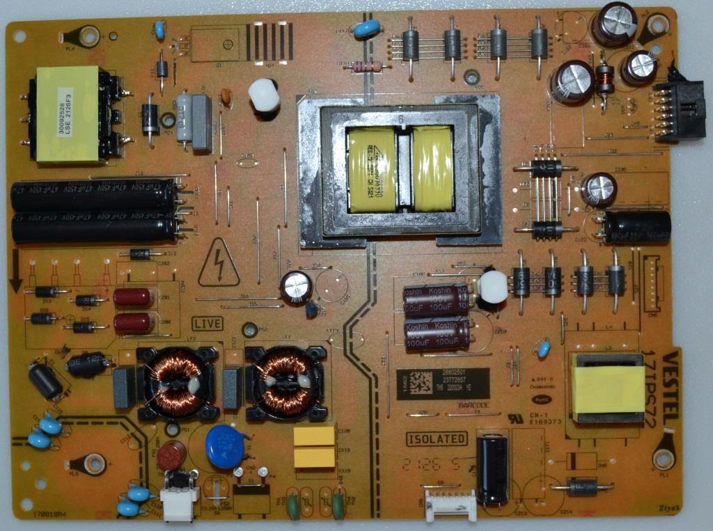 17IPS72/50INC/TOSHIBA POWER BOARD ,17IPS72, for 50 inc DISPLAY ,28802501,23772857,TH5 220323A YE,170818R4,