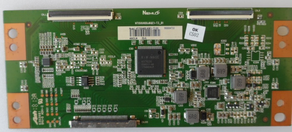 TCON/NTI50UHDD/AR/50DN4T2 TCon BOARD ,NTI50UHDDJ6QE1-T3_B1,