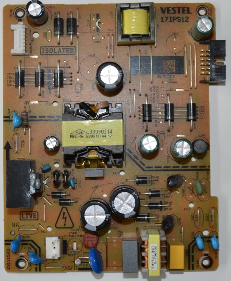 17IPS12/48INC/TFK/3 POWER BOARD ,17IPS12 ,for 48 inc DISPLAY  ,23321119,27947813,231115R3,