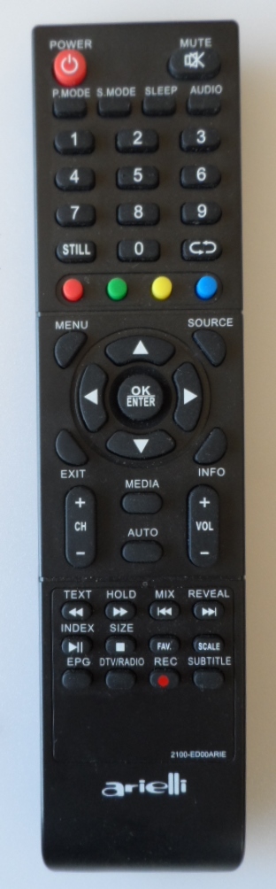 RC/ARIELLI/50DN4T2 ORIGINAL REMOTE CONTROL ,2100-ED00ARIE, for ARIELLI,LED-50DN4T2,