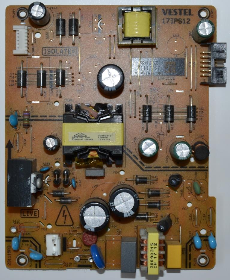 17IPS12/48INC/TFK/4 POWER BOARD ,17IPS12 ,for 48 inc DISPLAY  ,23321119,27871459,231115R3,