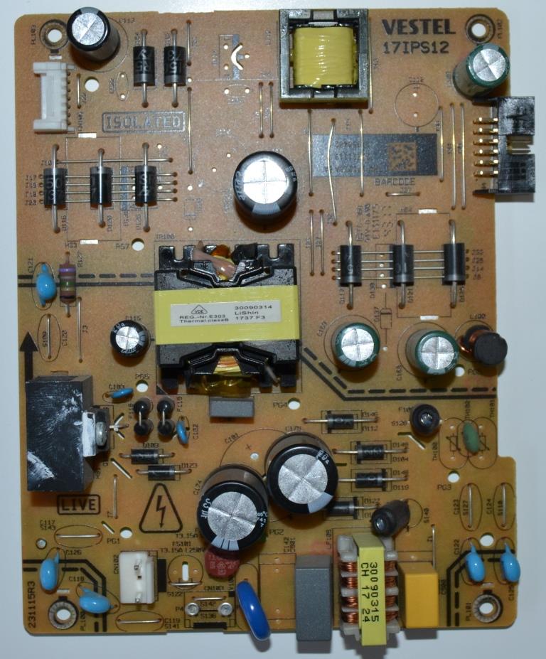 17IPS12/48INC/TFK/5 POWER BOARD ,17IPS12 ,for 48 inc DISPLAY  ,23321119,27958482,231115R3,