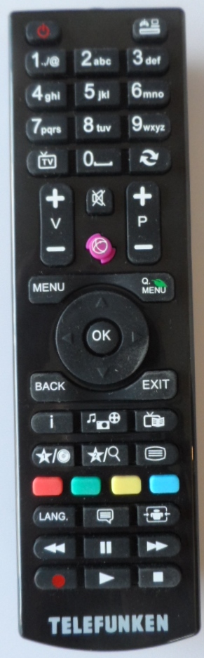 RC/4870/TFK/VES  REMOTE CONTROL, RC4870, for ,TELEFUNKEN ,