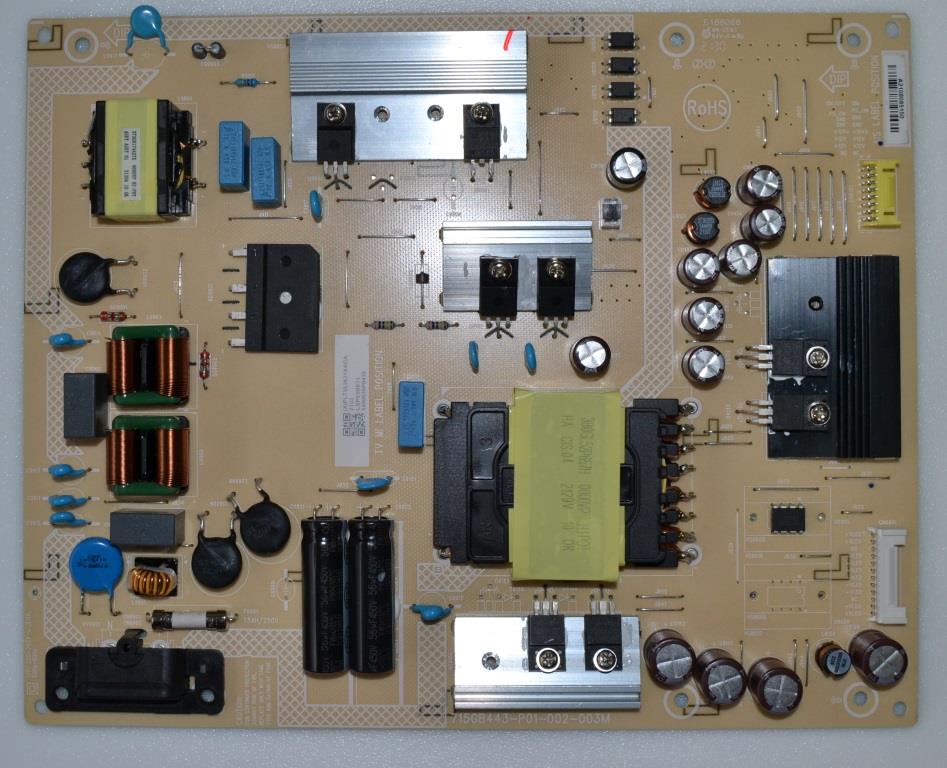 PB/65INC/PH/65PUS7956 POWER BOARD, 715GB443-P01-002-003M, for PHILIPS 65PUS7956/12