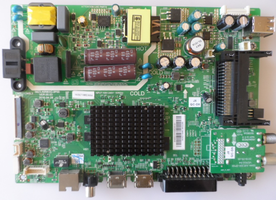 MB/5823-A6/SKYWO/32E2000 MAIN BOARD 5823-A6N83G-0P00  for SKYWORTH 32E2000S