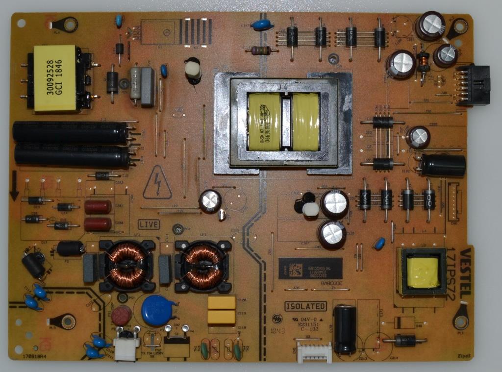 17IPS72/49INC/JVC POWER BOARD ,17IPS72, for 49 inc DISPLAY ,28223060,23405617,17081R4