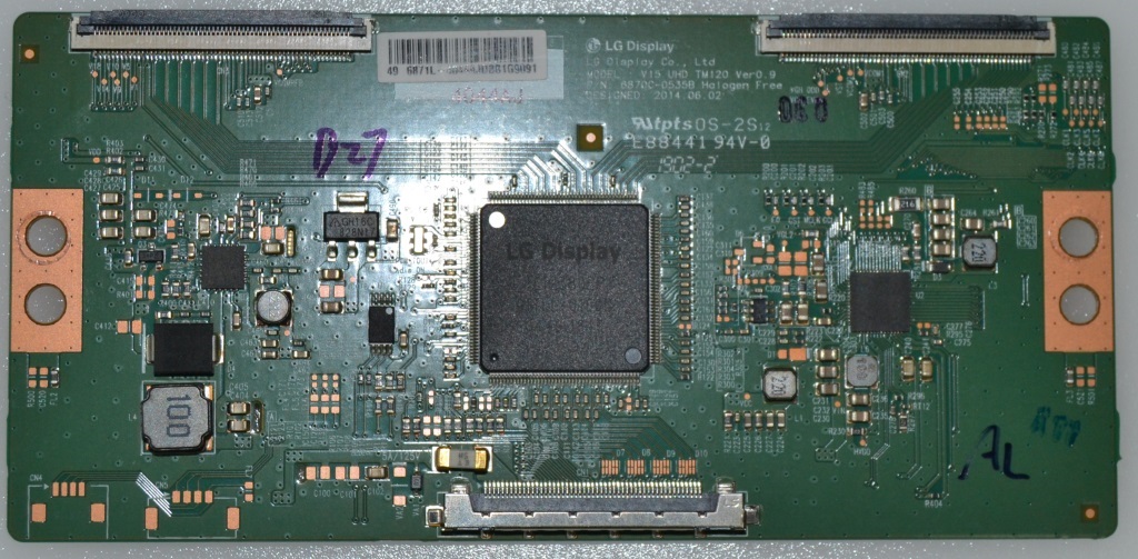 TCON/6870C0535B/JVC TCon BOARD, 6870C-0535B ,V15 UHD DRD TM120 Ver0.9