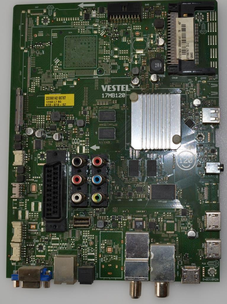 17MB120/43INC/JVC MAIN BOARD, 17MB120, for 43 inc DISPLAY , 10107902,23396140,27766767,040316R2A