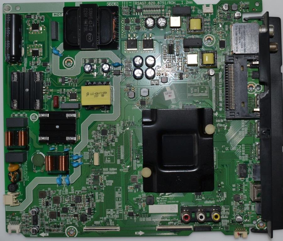 MB/RSAG7.820.8751/HISENSE MAIN BOARD, RSAG7.820.8751,  for ,HISENSE H55B7100