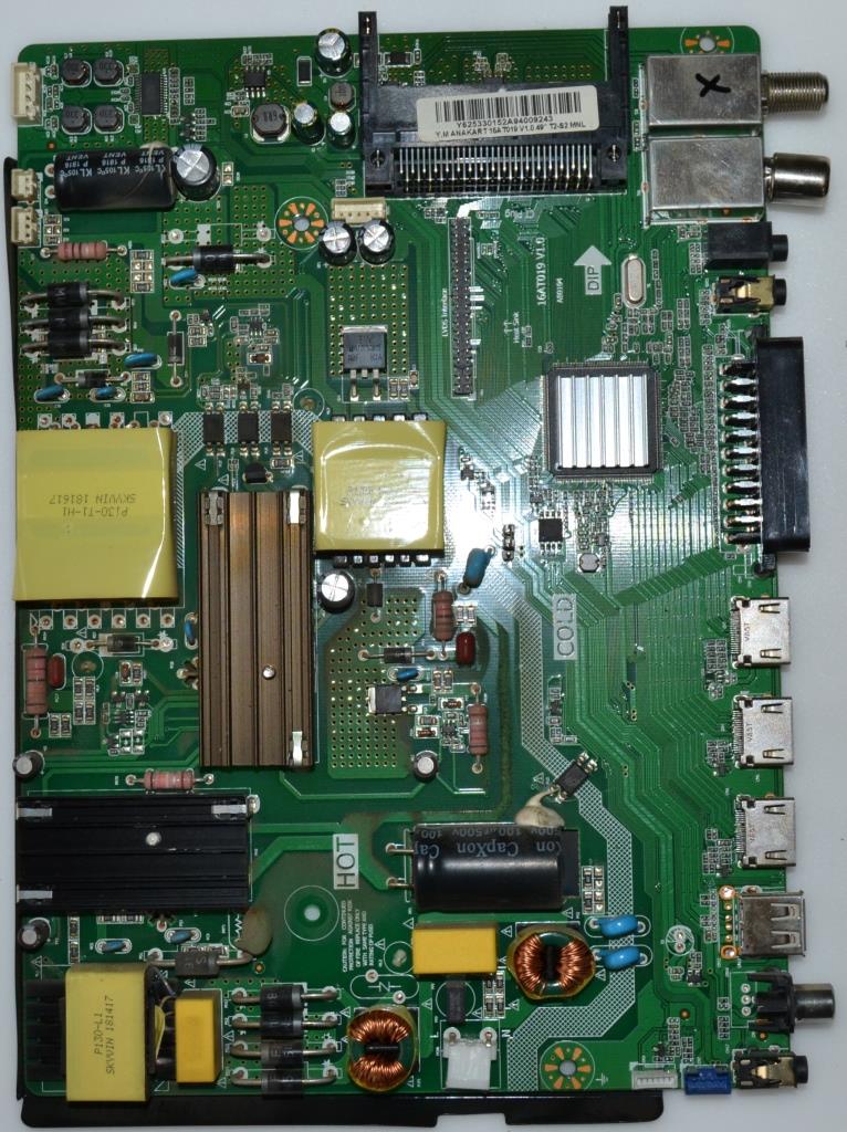 MB/16AT019V1.0/SYNNY MAIN BOARD ,16AT019 V1.0,for ,SUNNY SN49DLK019/0206