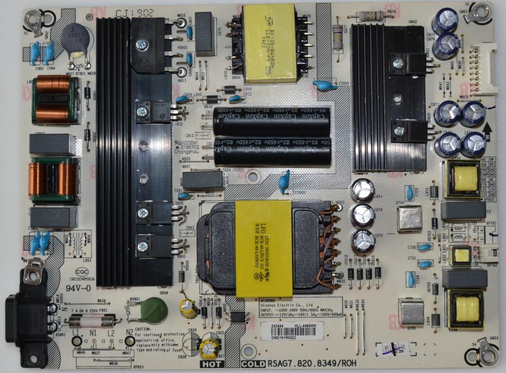 PB/RSAG7.820.8349/HISENSE/1 POWER BOARD, RSAG7.820.8349/ROH,  for ,HISENSE H58A6100