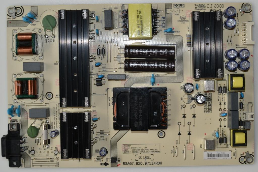 PB/RSAG7.820.9713/HISENSE POWER BOARD, RSAG7.820.9731/ROH,  for ,HISENSE 50A7500F