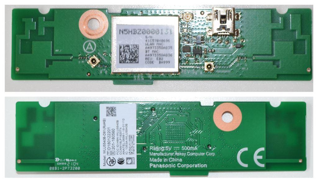 WI-FI/PAN/50JXX889 WI-FI MODULE ,WLU5540B-D81,N5HBZ0000131, for ,PANASONIC TX-50JXX889