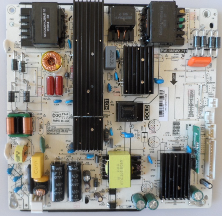 PB/PW.188W2.711/BP POWER BOARD, PW.188W2.711,  for BLAUPUNKT B50P405T2