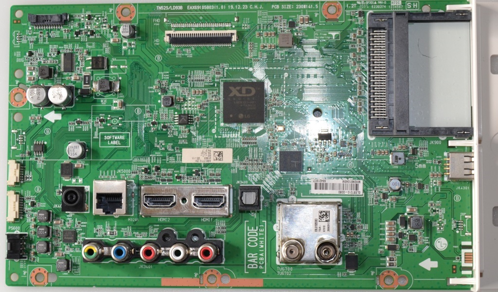 MB/LG/28TN515 MAIN BOARD   ,EAX69105803(1.0),  for, LG 28TN5145S-WZ