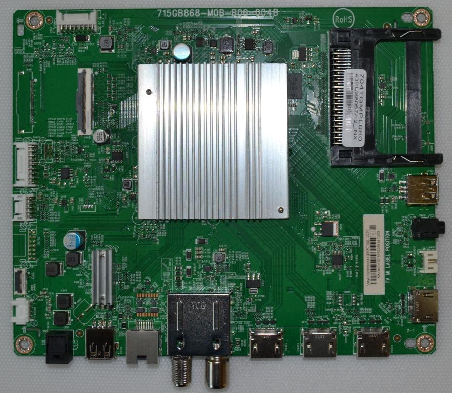 MB/43INC/PH/43PUS8057 MAIN BOARD , 715GB868-M0B-B06-004B, for ,PHILIPS 43PUS8057/12