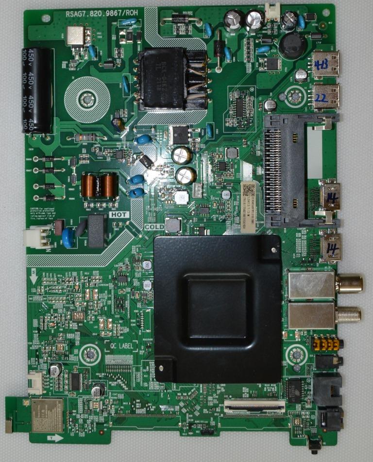 MB/RSAG7.820.9867/HISENSE MAIN BOARD, RSAG7.820.9867/ROH,  for ,HISENSE 40A5600F