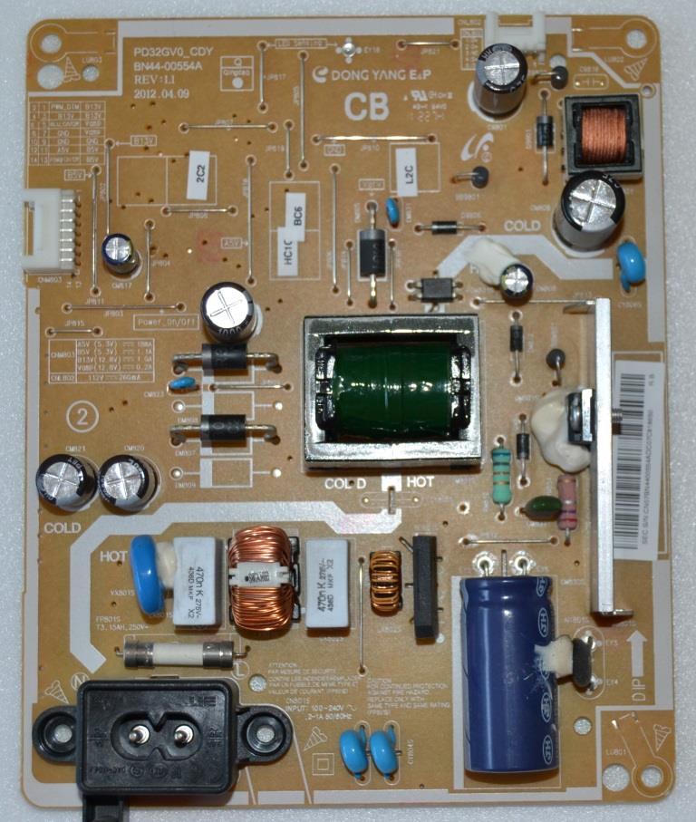 PB/BN44-00554A/SAM/32EH4003 POWER BOARD, BN44-00554A,PD32GV0_CDY,  for SAMSUNG UE32EH4003