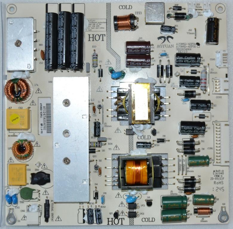 PB/AY086D/CHINA POWER BOARD ,AY086D-4SF01 ,REV:1.0,