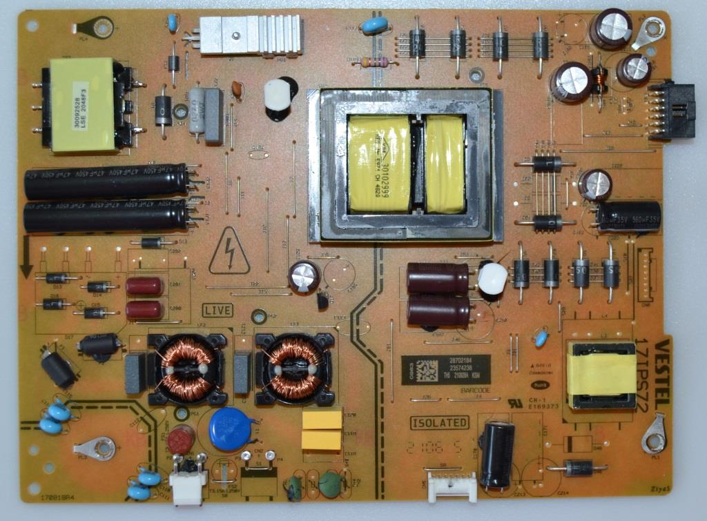 17IPS72/58INC/TOSH POWER BOARD, 17IPS72, for 58 inc DISPLAY, 28702184,23574238,170818R4,