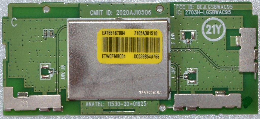 WI-FI/LG/LGSBWAC95/1 WI-FI MODULE ,LGSBWAC95 ,EAT65167004,