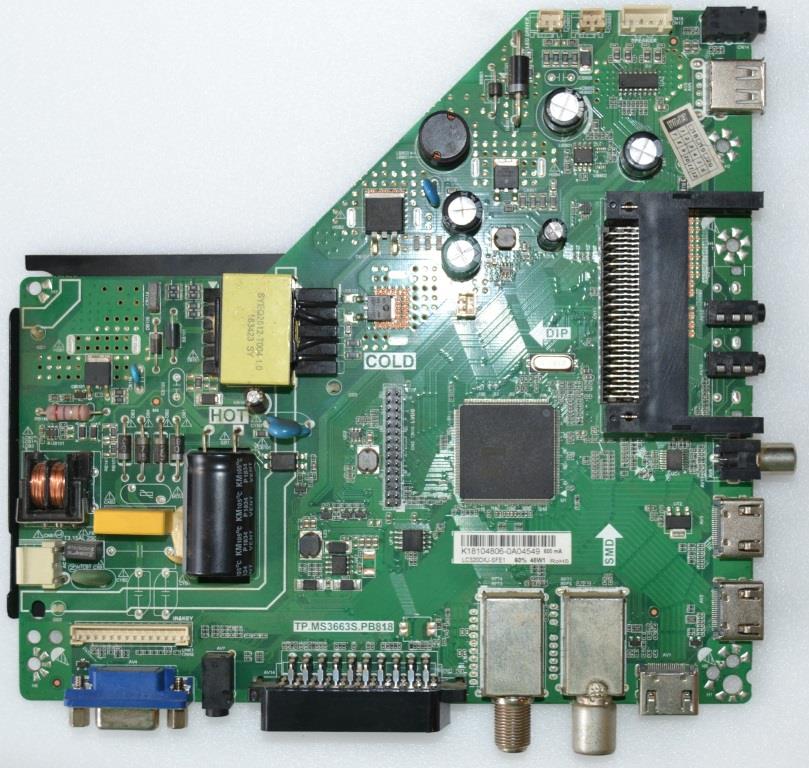 MB/TP.MS3663S.PB818/CRNN MAIN BOARD,TP.MS3663S.PB818, 