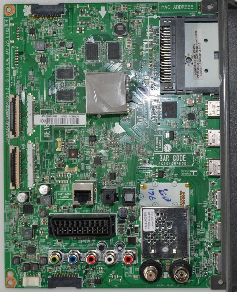 MB/LG/47LB650 MAIN BOARD   ,EAX65384003(1.2), EBR78309005,EBT62800458, for LG  47LB650V,