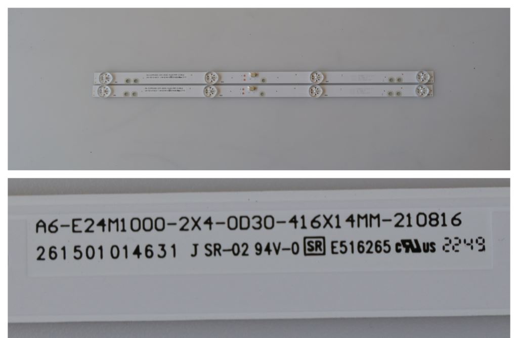 LB/24INC/NN/4D/1 LED BACKLAIHT  ,A6-E24M1000-2X4-0D30-416X1MM-210816, 2x4 diod 6v 415mm