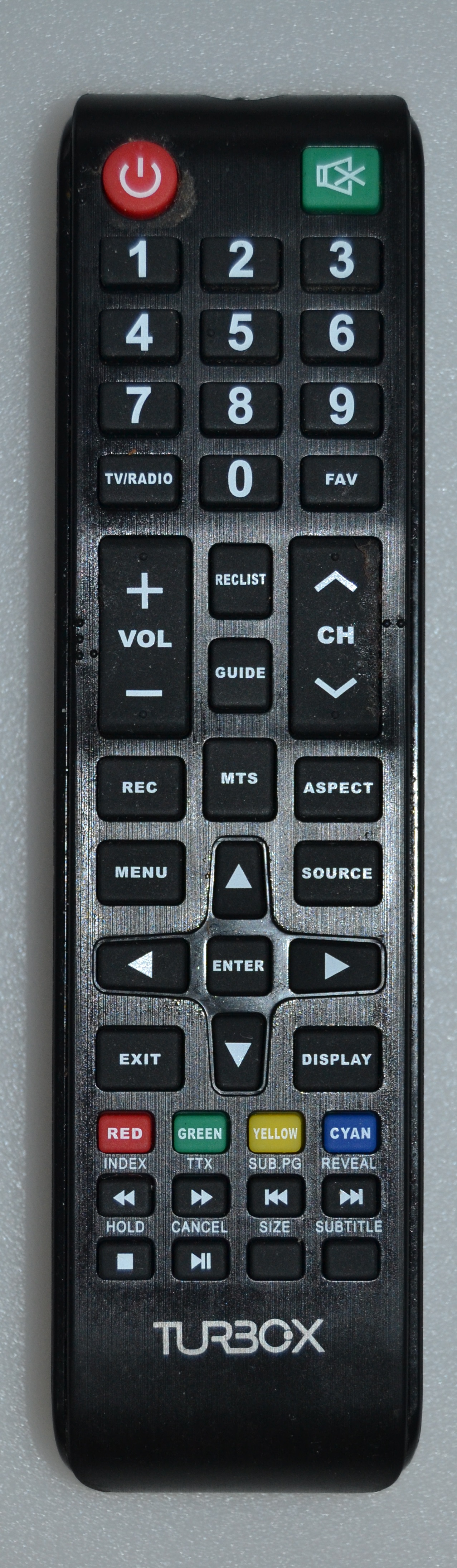 RC/TURBOX/3284 ORIGINAL REMOTE CONTROL,  for ,TURBOX TXV-3284,